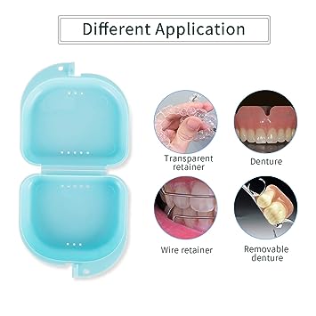 Protese box til tandbøjler, tandskinner og ørepropper