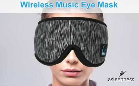 3D Sovemaske og øjenmaske med BT musik