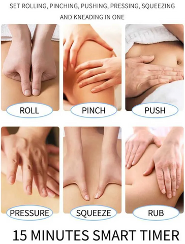 Utallige massagefunktioner med elektrisk massagepude med varme