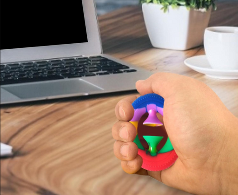 Robust Sensorisk fingergrebs Ring med sugekop i silikone