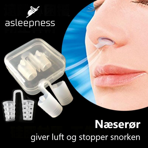 Næserør mod snorken og søvnapnø og giver mere luft gennem næsen.