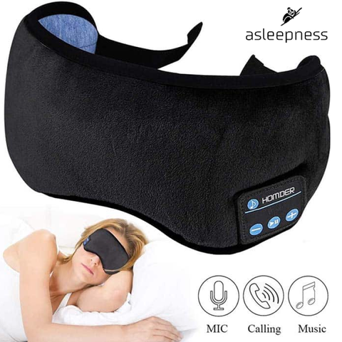3D sovemaske og øjenmaske med BT musik til afslapning og sove med.