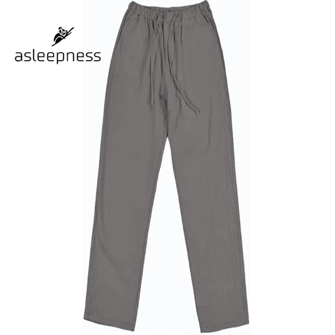 Natbukser og pyjamas bukser som nattøj og fritidstøj i grå