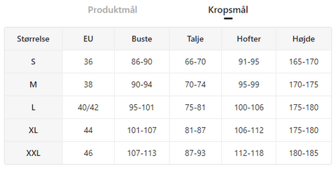 Kropsmål for Grøn fleece hættetrøje, hyggekjole og nattøj