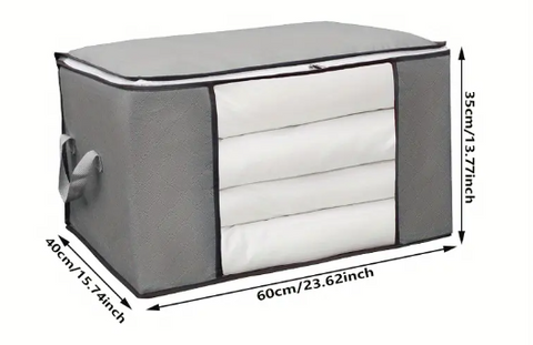 Mål på Pakkepose til dyner, sengetøj, sengesæt og tøj i grå 90L