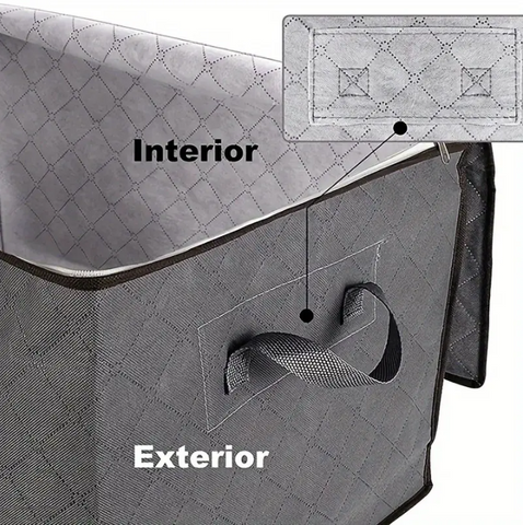 Pakkepose til dyner, sengetøj, sengesæt og tøj i grå 90L åndbart og vandtæt