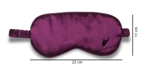 Purple silkemaske med må 22x12 cm