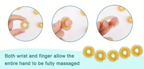 Vejledning i brug af Sensorisk Finger Massage og Akupressur Ring til ADHD i sølv og guld