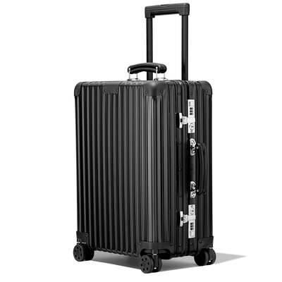 Original Check-In L Twist Suitcase in Silver & Red