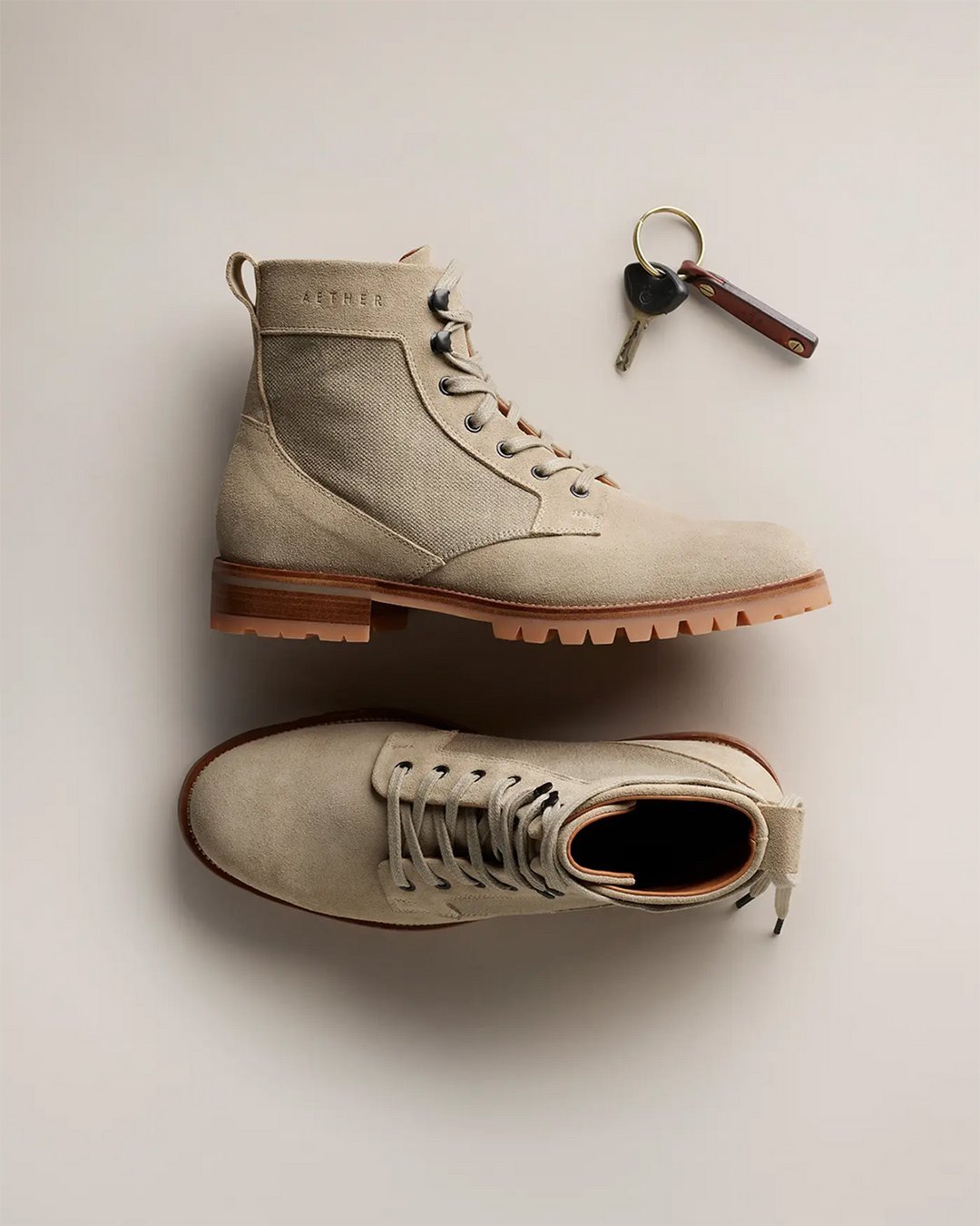 A pair of Aether Apparel Boots
