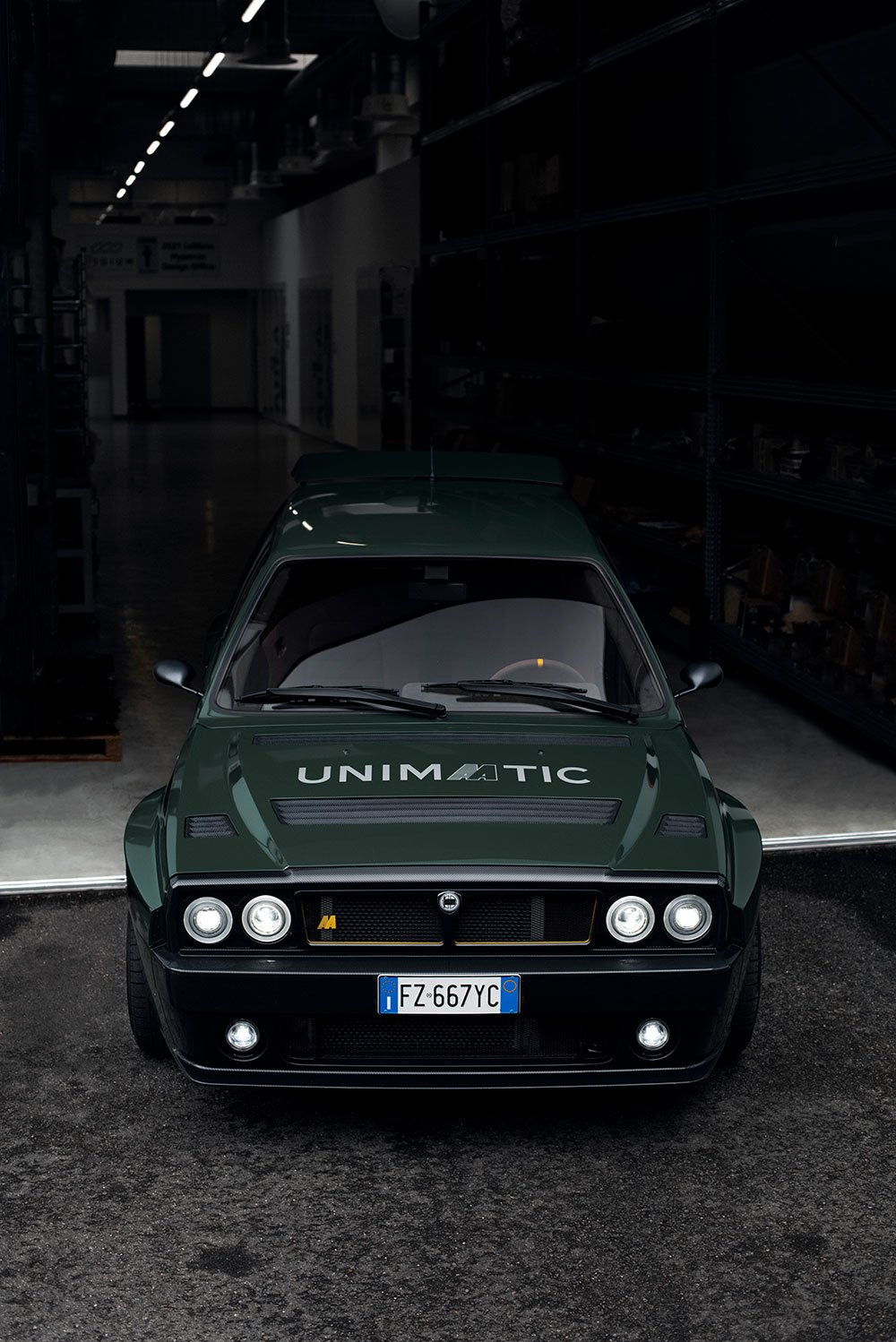 The Automobili Amos Lancia Delta Integrale with Unimatic branding