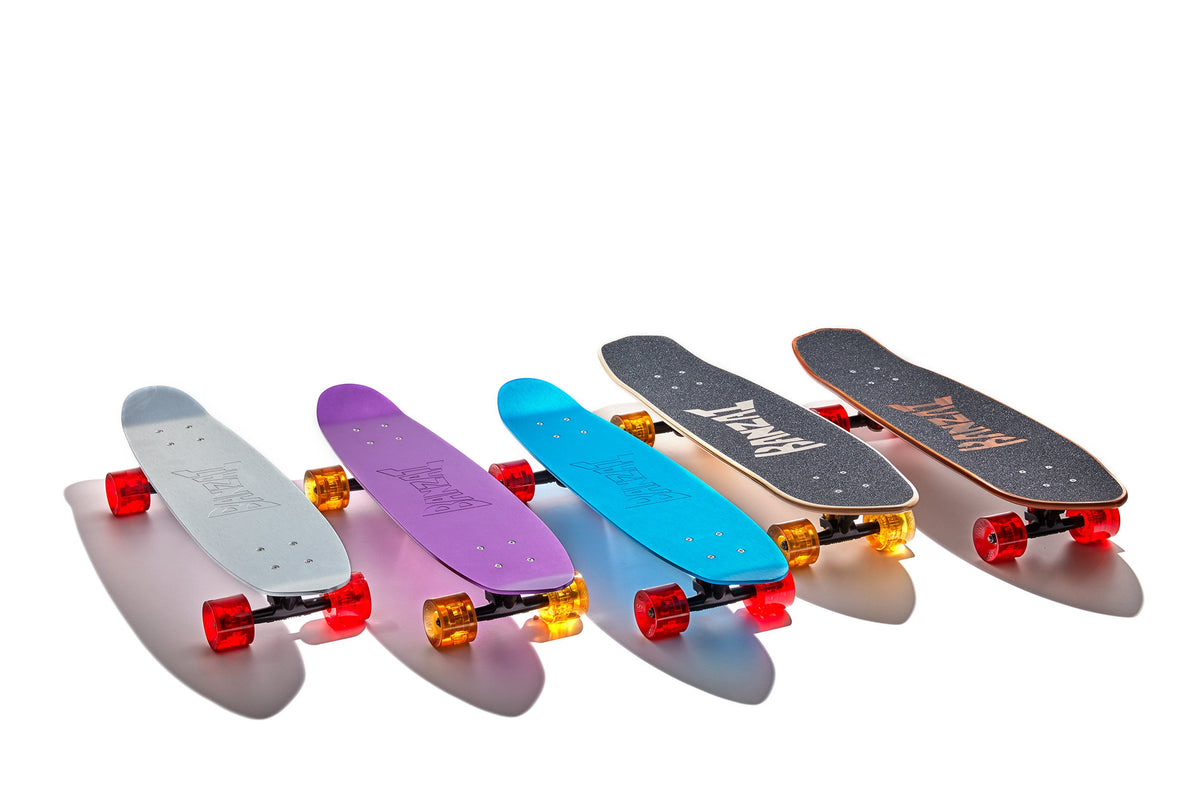 A selection of Banzai skateboards