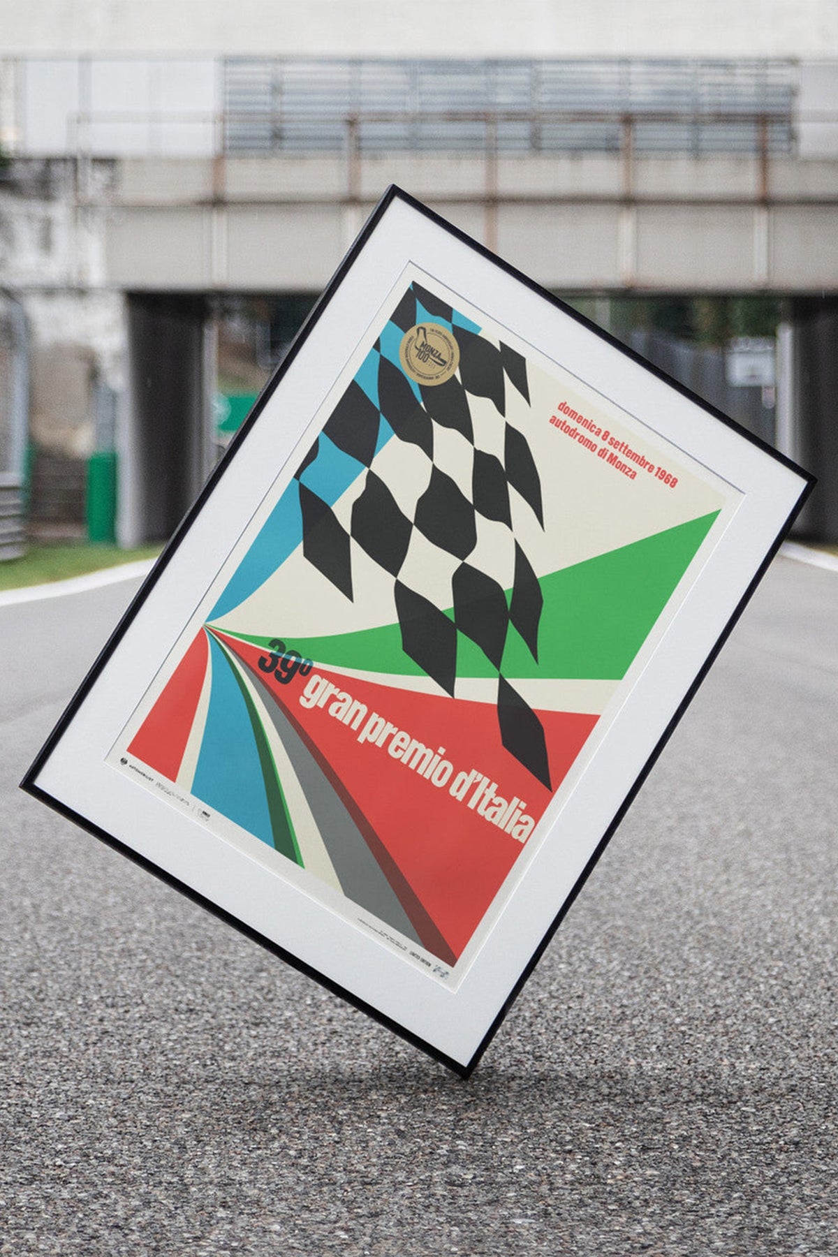 The 1968 Monza 100 years poster by Automobilist