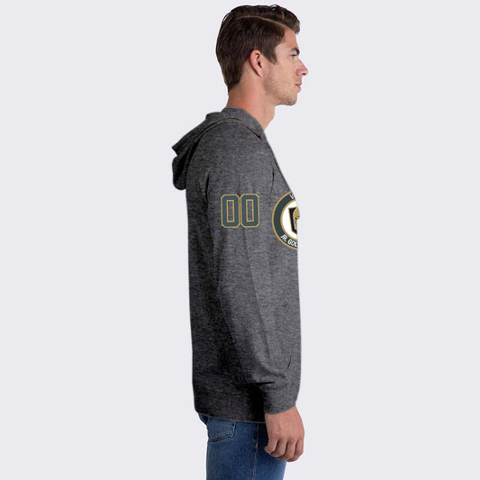 Jr Golden Knights Unisex French Terry Pullover Hoodie Athletic Heather - Side View