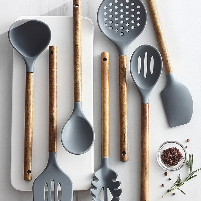 Silicone Kitchen Spatula Set