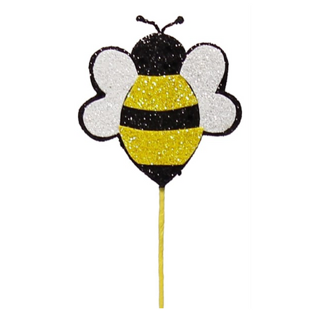 8Hx6.75L Foam/Felt Bumble Bee Decor