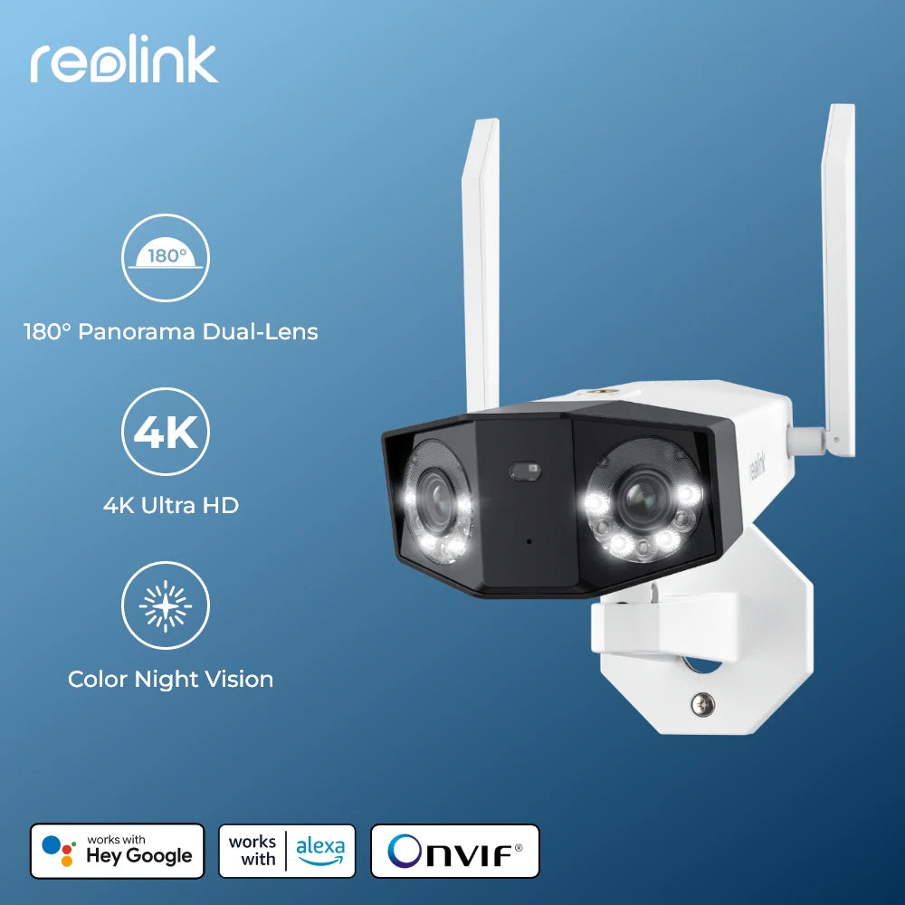 Reolink Duo 2 WiFi Camera 4K Dual Lens Outdoor Security Camera