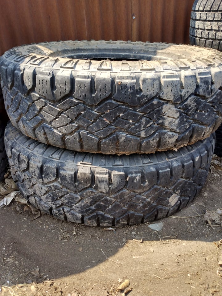 255/75/17 Goodyear Wrangler Duratrac- used tires – Platinum Towing