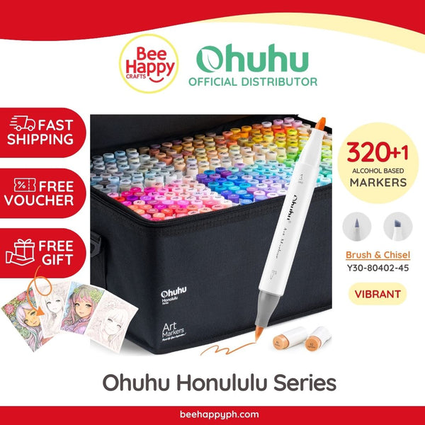 Ohuhu Honolulu Series Alcohol Based 216 Colors plus Colorless