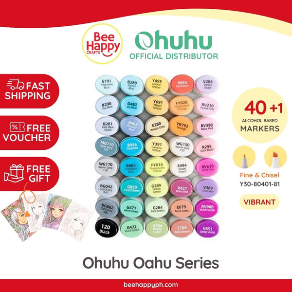 Ohuhu Honolulu 104 Colors Dual Tips Alcohol Art Markers – ohuhu