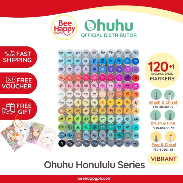 Ohuhu Oahu 36 Skin Tone Colors Dual Tips Alcohol Art Markers, Fine&Chi –  ohuhu