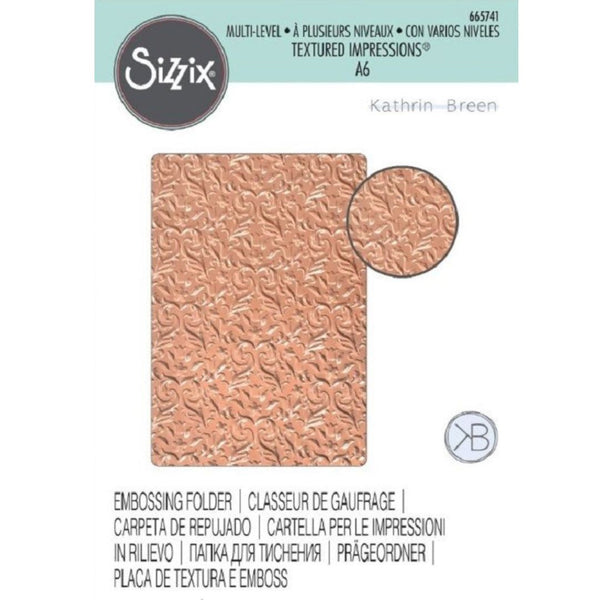 Sizzix 3D Textured Impressions Embossing Folder Summer Wishes by Kath Breen