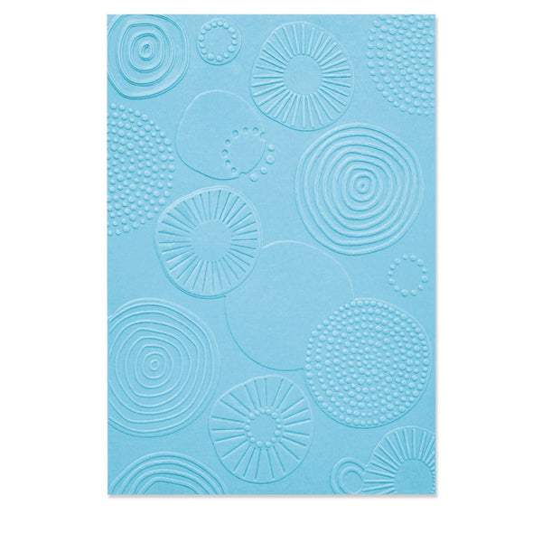 Sizzix Multi Level Textured Impressions Embossing Folder Fan Tiles by Jennifer Ogborn