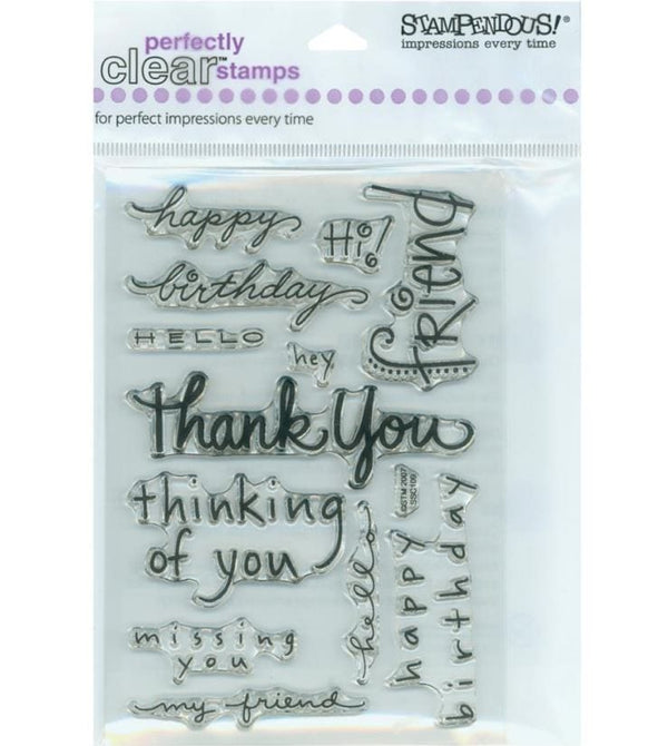 BoBunny Clear Stamps 4x6 Happy Birthday