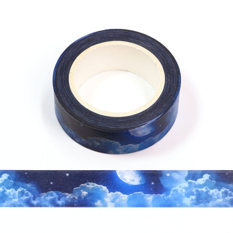 Blue Night Sky Washi Tape 15mm x 10m
