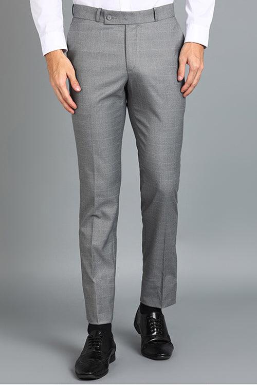 Kenneth Cole Reaction Men's Slim Fit Light Grey Dress Pant | Hawthorn Mall