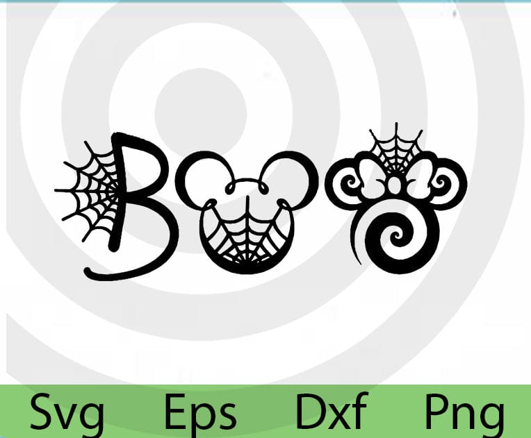 Boo Mickey Minnie Svg, Halloween Disney Svg