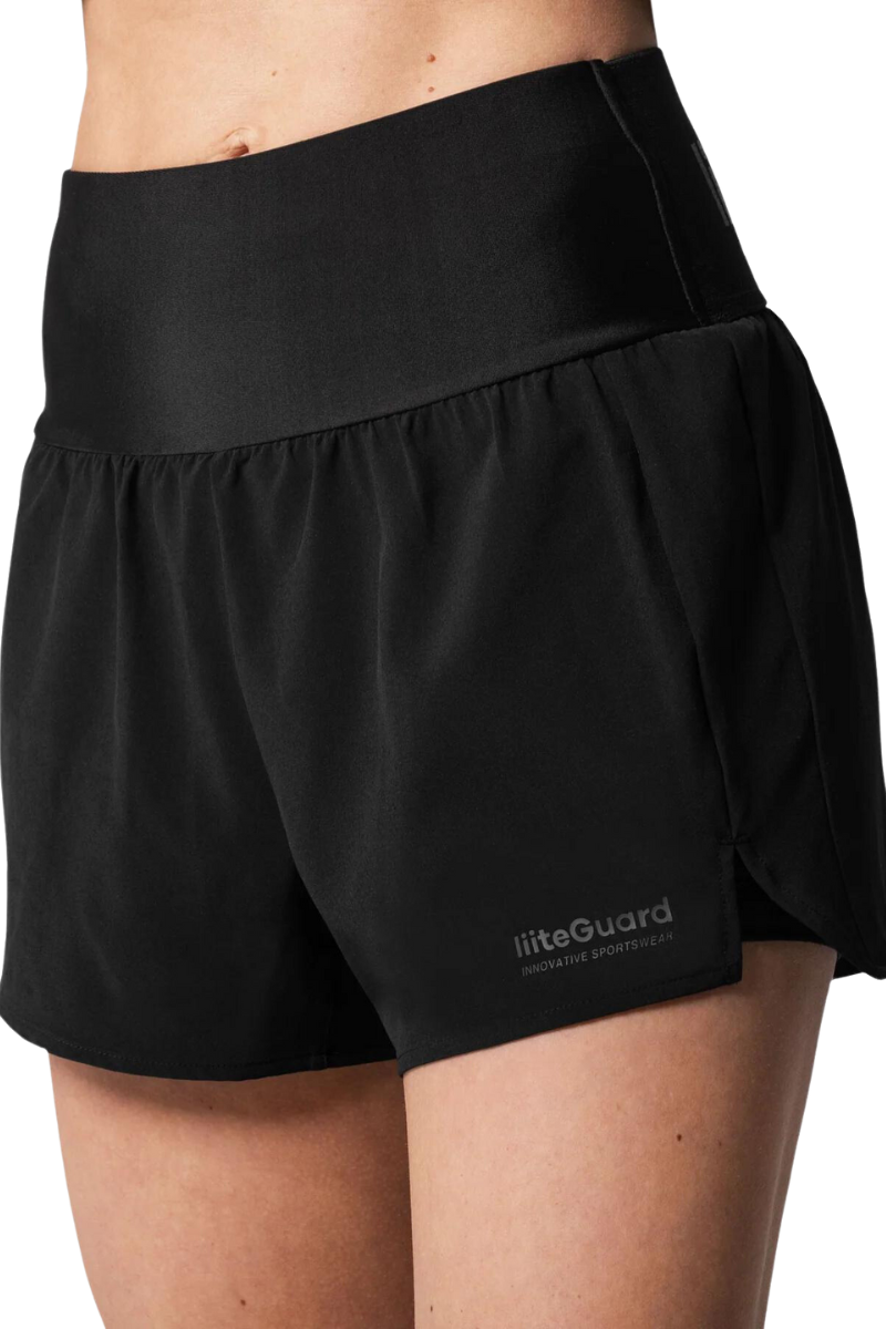 Liiteguard GLU-TECH 2in1 Shorts - Sort - Dame - Short