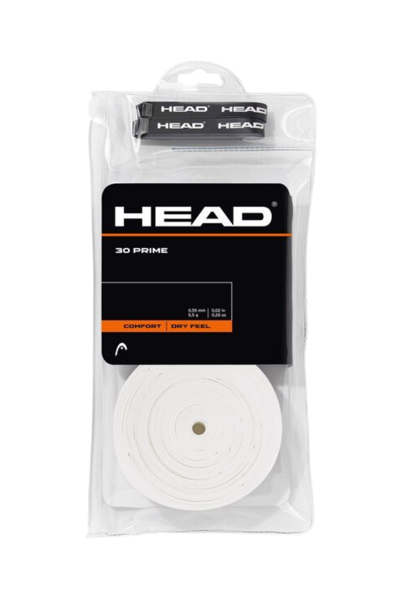 Head Prime Tour Overgrip - 30 Pack - Hvid - Overgrip