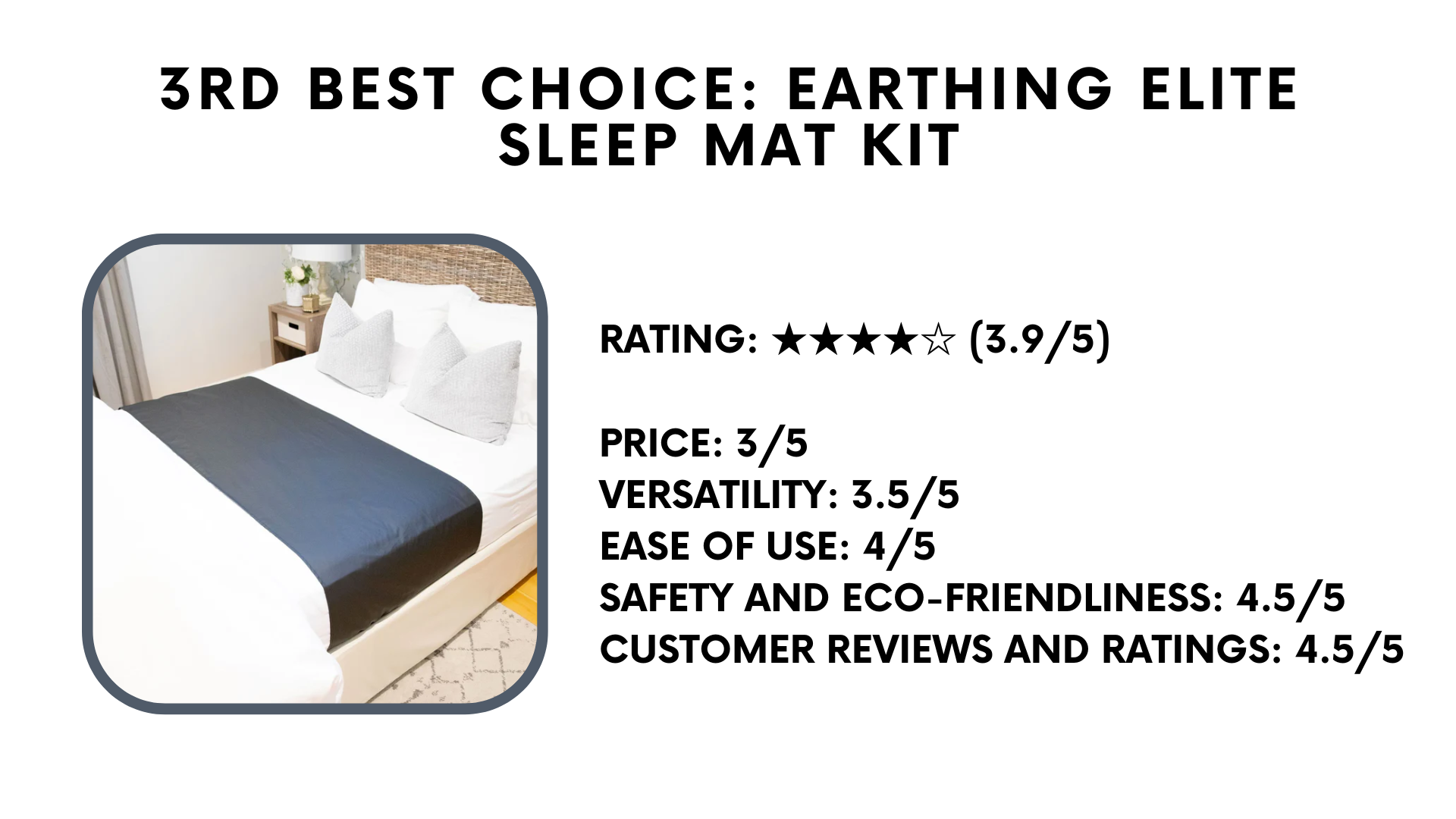 earthing elite sleep mat kit