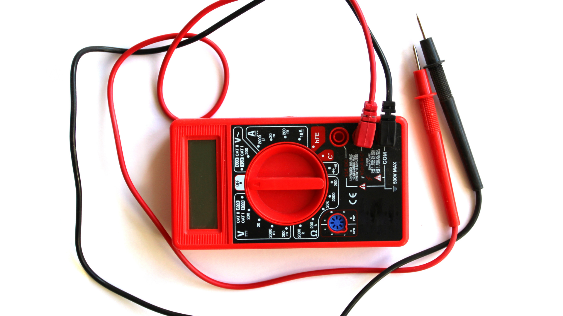 red-black multimeter