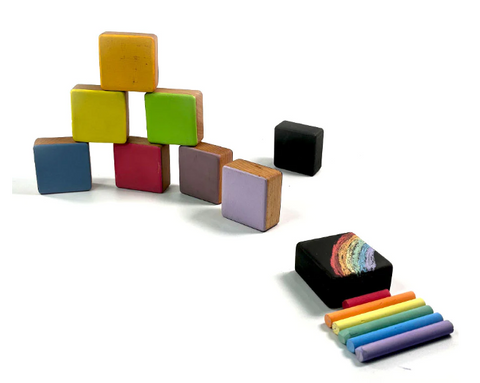 Chalk board block 9 pcs - PlayBox Toys