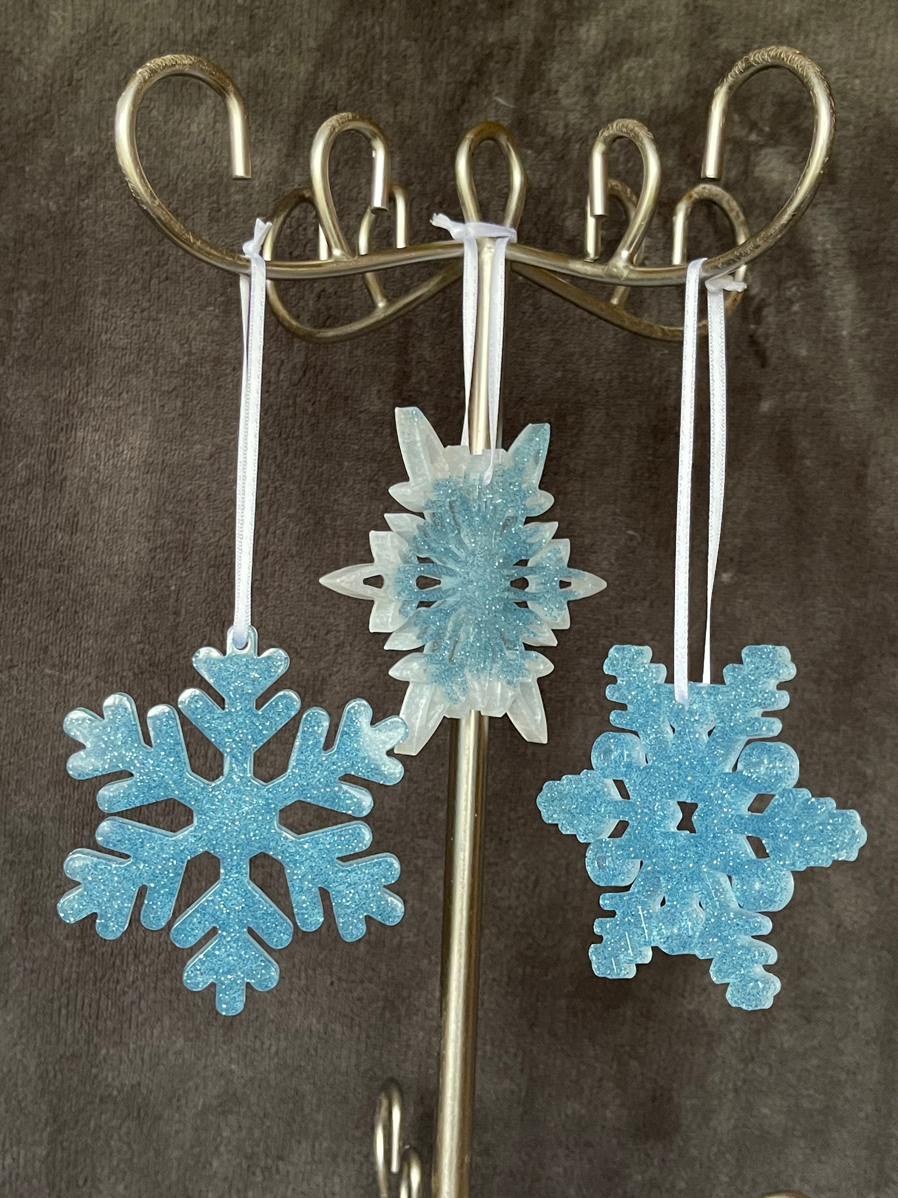 Set of 3 - Snowflake Ornaments