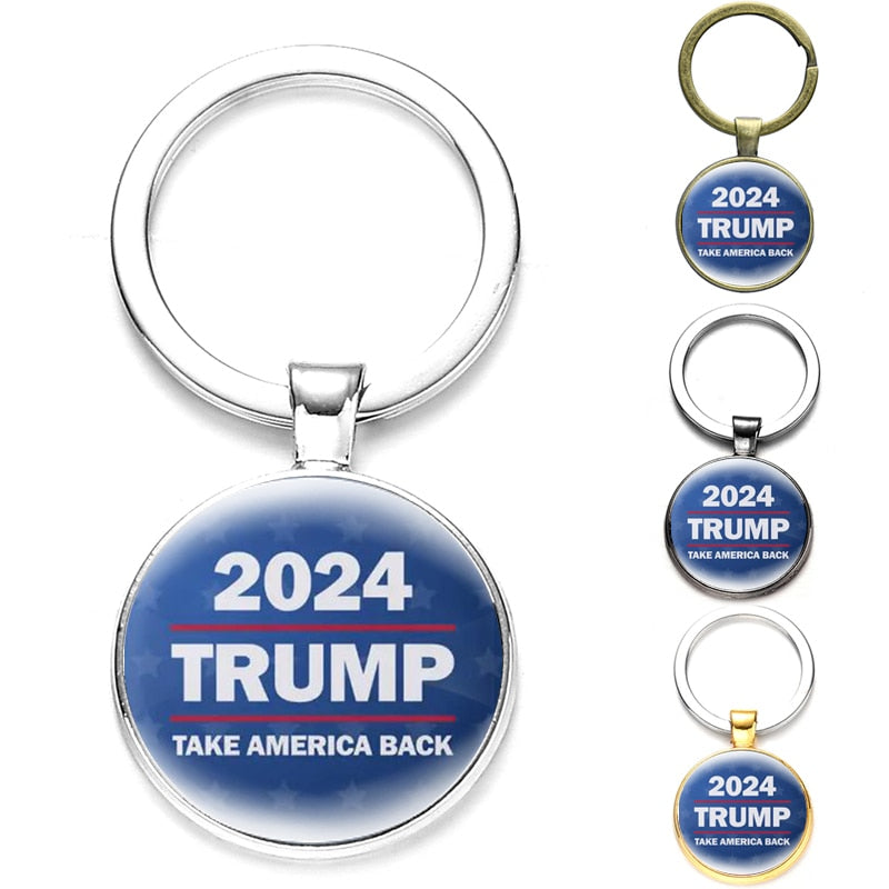 New Trump 2024 Save America Again Keychain Jewelry Decorations Gift FREE SHIPPING