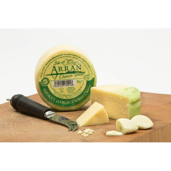 Arran Smokey Garlic Cheddar Cheese 200g