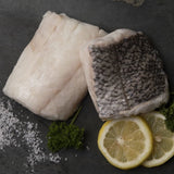 Hake Fillet Portions Skin On x 2