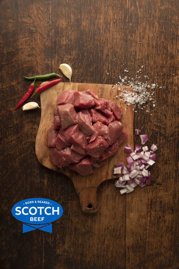 Hand Diced Scotch Beef Stewing Steak