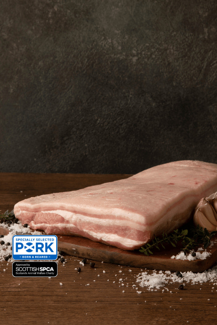 Specially Selected Pork Belly Finely Scored Image