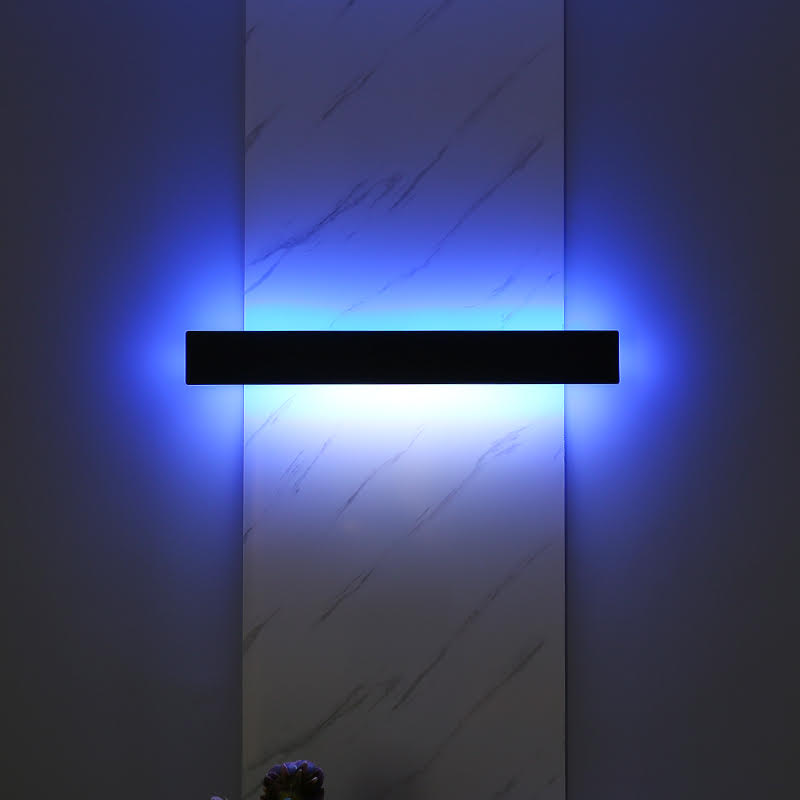 blue led wall lights