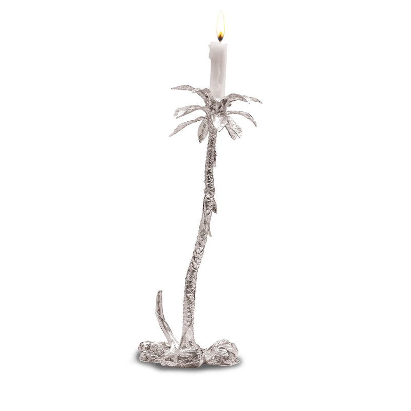Equatorial Palm Tree 5 Candle Holder in Sterling Silver