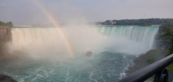 Niagara Falls with a rainbow