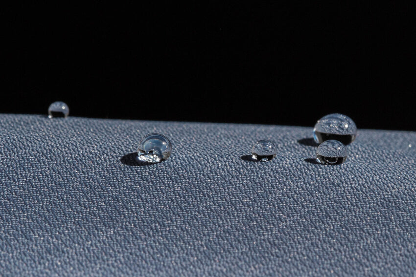 drops on fabric