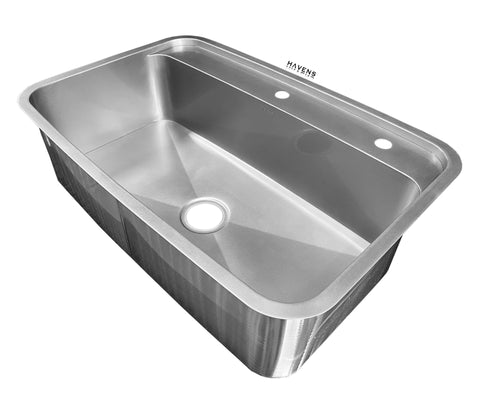 Custom faucet deck sink stainless steel