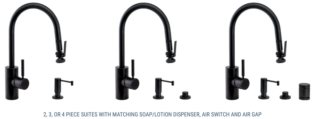 Waterstone Contemporary PLP Pulldown Faucet 5810 – Lever Sprayer