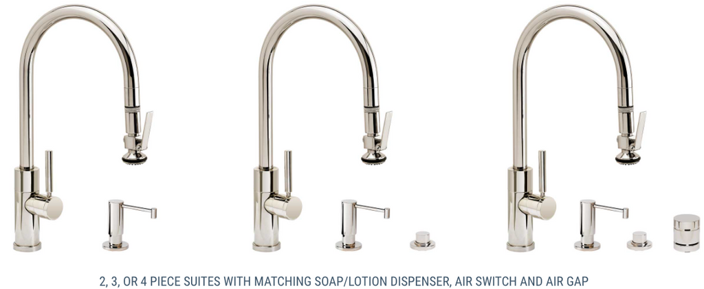 Waterstone Modern PLP Pulldown Faucet – Lever Sprayer