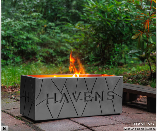 Stainless steel custom fire pit by Havens Luxury Metals